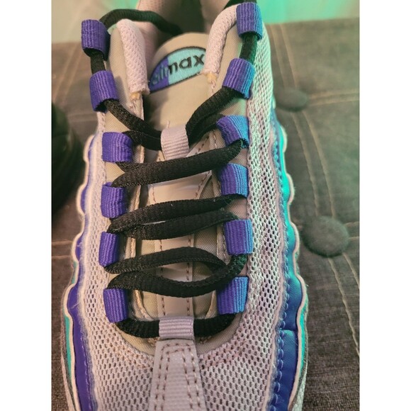 Nike Air Max 95 Aqua Wolf Grey Athletic Running Shoes Men’s Size 5 (AT2865-001) - Picture 9 of 14